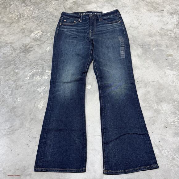 American Eagle Men's Size 30x30 Dark Wash Slim Bootcut EasyFlex Jeans - Picture 1 of 8